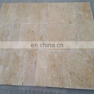 Premium Quality Hot Sale Walnut Travertine French Pattern Set - Chiseled Edge Made in Turkey Cem-FPT-03 photo-3