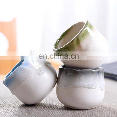 Gradient Succulent Colorful Ceramic Plant Vase Small Desktop Cheap Ceramic Flower Pots