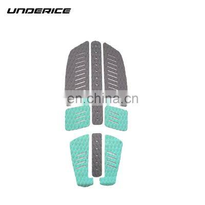 Wholesale Customized EVA Deck Pad 8-Piece Foam Surfboard Traction Pad Surfing SUP Pads With Kicker for Stomp