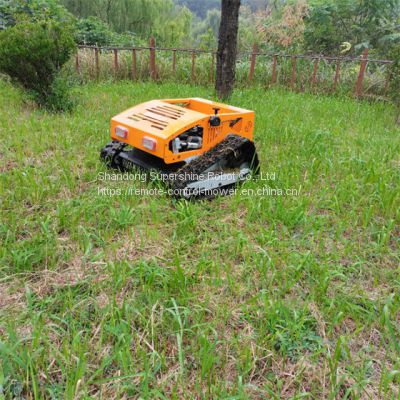 remote control brush mower, China radio controlled mower price, rc lawn mower for sale