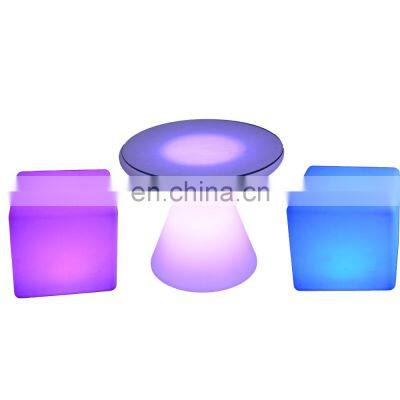 led cube chair outdoor waterproof bar chair cocktail tables led cube lighting pool party chair