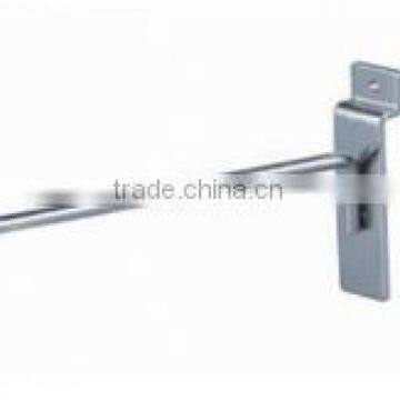 Durable chromed single metal display hook