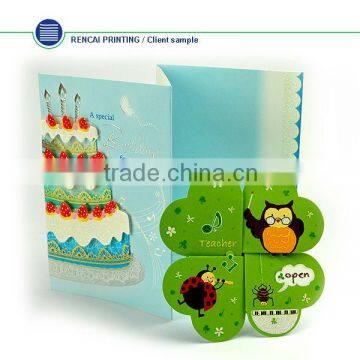 Top quality and best price folded birthday greeting card
