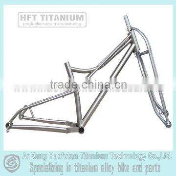 R12X197 and F15X135 thru axle4.8" tires titanium fat bike frame