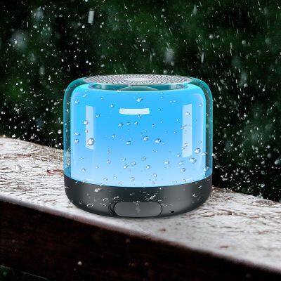 Factory Wholesale Audio Music Player LED Mini Portable Bluetooth Speakers With RGB Light photo-2