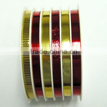 6 Rolls Solid Ribbon Set for Celebration Christmas/Easter/Holiday/Party and decoration gifts