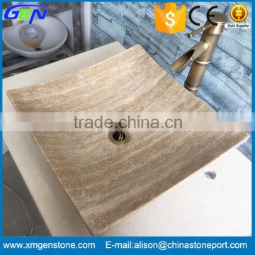 Bathroom Marble Rectangular Sink For Indoor Decoration