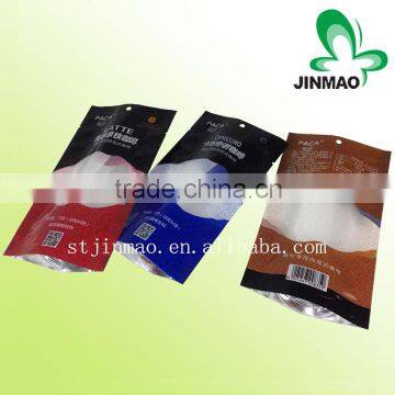 Hot coffee bags plastic packing with window