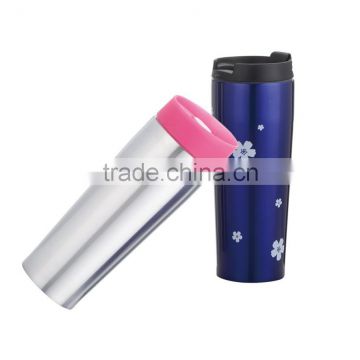 Double wall tumbler stainless steel mug insulated water bottle