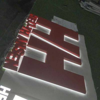 Acrylic Luminous Words Mini Words Resin Outdoor Advertising Back Luminous Stainless Steel Advertising photo-4