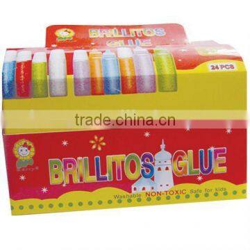 15 Color Blister Card Pack Non-toxic Glitter Glue