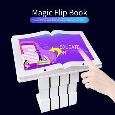 43-дюймовая электронная машина для перелистывания книг с виртуальным инфракрасным датчиком, умная самообслуживающаяся читальная машина для библиотек, в наличии