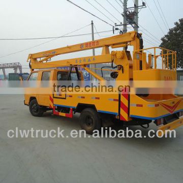 Hot selling JMC crew cab 16m aerial work platform truck in Libya