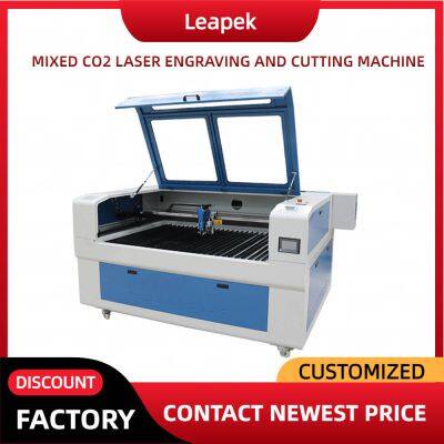 Mixed Laser Cutter Fiber CO2 1500x3000mm for Wood Acrylic Stainless Steel Multi Material Processing Machine