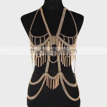Multilayer Body Chain Ncklace Harness Bikini Belly Beach Jewelry