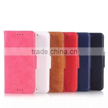 Oil PU Leather Stand Protective Wallet Case Cover For HTC,smart phone case for M9