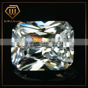 High Quality Gemstone White Rectangle Shape Synthetic Cubic Zirconia