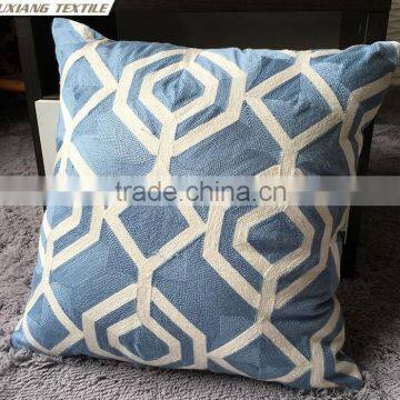 Crewel Embroidery Cotton Canvas Pillow photo-2
