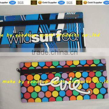 Fancy colorful pencil case with printing logo