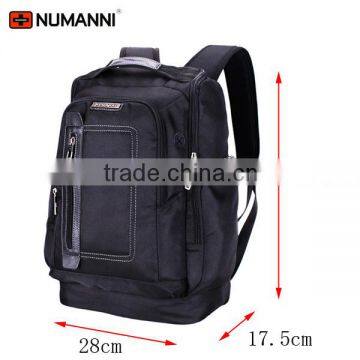Water resistant Black Nylon Laptop Bag with large space