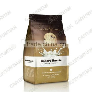 Clear plastic bags for cookies packaging, flat bottom food package bag, Coffee packing bag                        
                                                Quality Choice