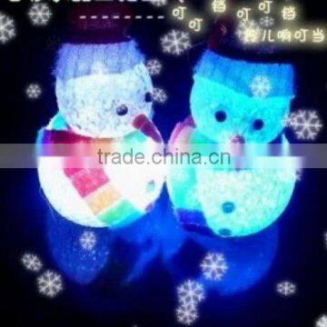 Outdoor lighted snowman , LED toys for Christmas gifts