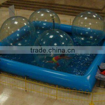 2015 Blue inflatable hamster ball pool