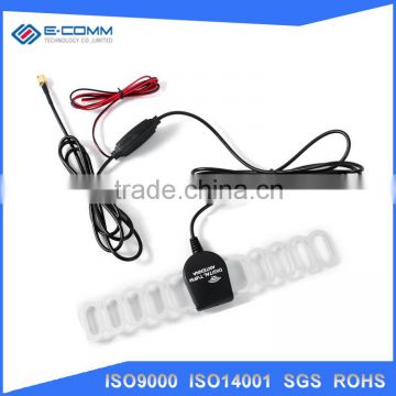 Car TV Digital DVB-T 2in1 FM/Radio Antenna Amp Booster F connector #FD-897