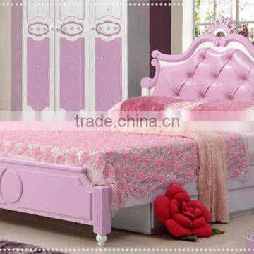 Popular Kids Furniture Pink Bedroom Set, Children's Furniture for Girls AET 15-2 photo-2