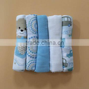 100% Cotton Print Baby Diaper 5pcs Sets photo-2
