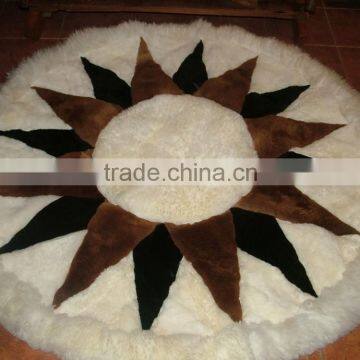 Round Alpaca Rug