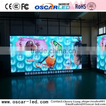 stage/shopping hall/programerble curtain die-case cabinet smd p6 indoor led rental display