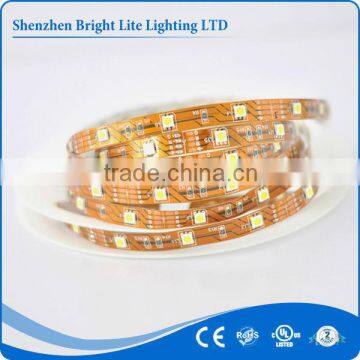 High bright led strip Yellow 5050 IP20 30led 3 volt led strip