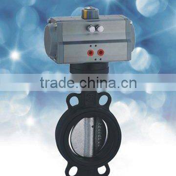 pneumatic wafertype butterfly valve