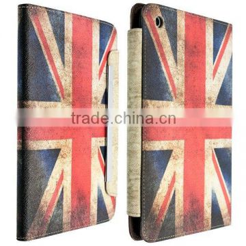 For ipad2/ipad3/ipad4 USA British flag leather case