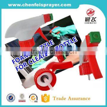 Factory sale new design ribbed closure 28 410 foam trigger sprayer hand pump foam sprayer in any color