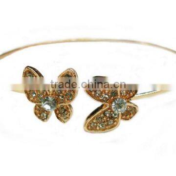 Newest Development Butterfly "Thin" Steel Wire Bangle For Girl