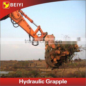 BEIYI hydraulic rotary log grapple, log grapple for excavator spare parts                        
                                                                                Supplier's Choice
