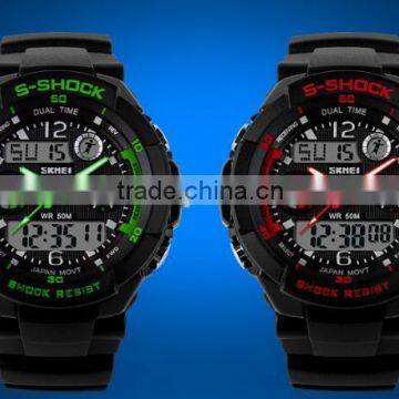 2016 Outdoor Sport Water Resistant Digital LED Quartz Watches Bezel Japan Movt Chrongograph Electronic Wrist Sports Watch