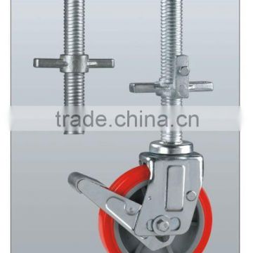 adjustable scaffolding caster with PU wheel