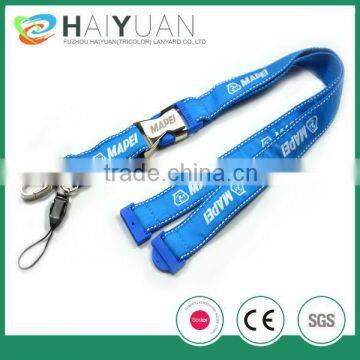 heavy duty woven lanyards with double layers