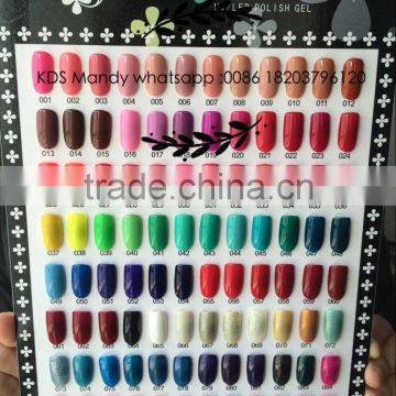 Crystal color gel /nail gel polish with 120 colors