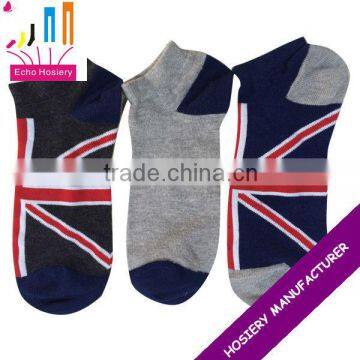 Men sock ankle socks with UK flag design