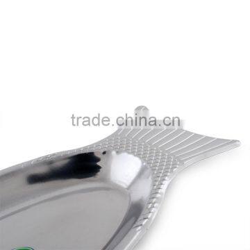 2015 Hot Products Modern Designs Stainless Steel Fish Shape Multipurpose Kitchen Dinner Plate photo-3