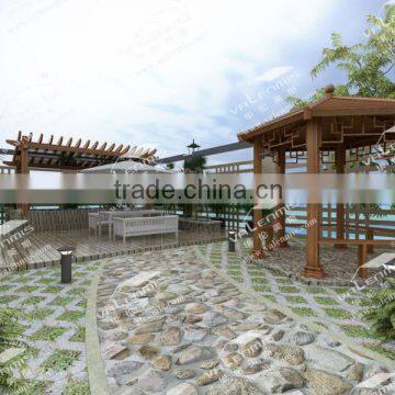 Valenmis Imitation Wood Aluminum Alloy Pavilion 2015