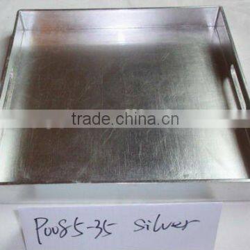 Silver square plastic tray,pp plastic tray