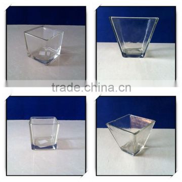 Square glass candle jar series hot stamping DH555