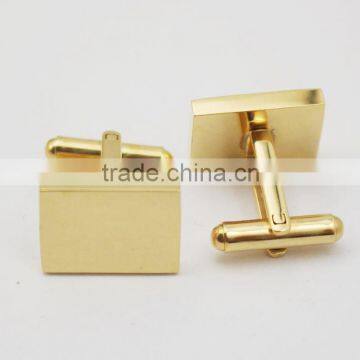 Factory Customize Gold Plating Rectangle Cufflink With Logo photo-6