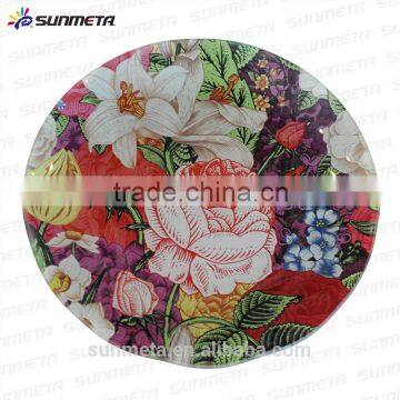 SUNMETA factory Personalized 8 inch sublimation Toughened glass plate for 3D vacuum machine