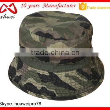 Cotton twill camo bucket hat